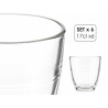 CONJ 6 COPOS VIDRO CORTADO 90ML