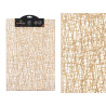 RECTANGULAR TABLE MAT GOLD STRIPED