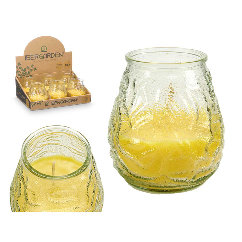 GLASS CITRONELLA CANDLE TRANSPARENT