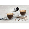 TAZA VIDRIO CAFE 85ML CON PLATO