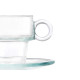 TAZA VIDRIO CAFE 90ML CON PLATO