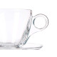 TAZA VIDRIO CAFE 170ML CON PLATO