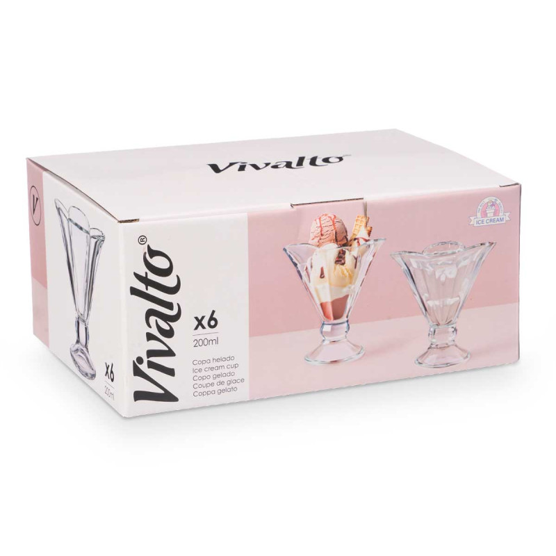 COPPETTA GELATO 200ML FORMA FIORE