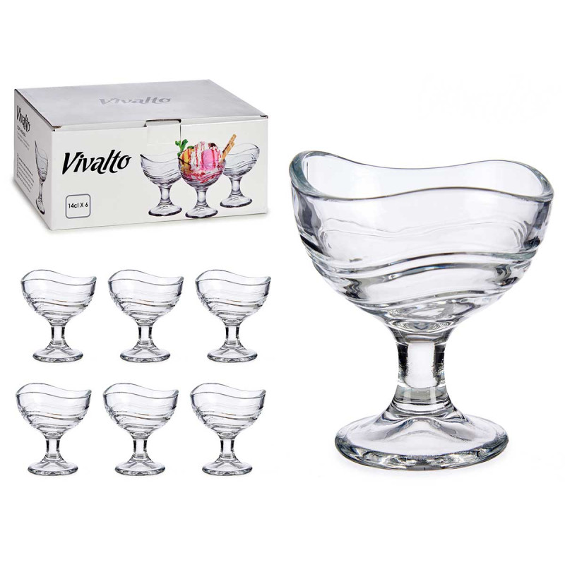 ICE CREAM CUP WAVE SHAPE 135ML