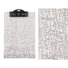 RECTANGULAR TABLE MAT SILVER STRIPED
