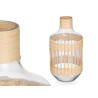 GARRAFA DECORATIVA VIDRO E RATTAN GRD
