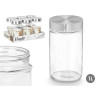 POT VERRE ROND 1L COUVERCLE ACIER