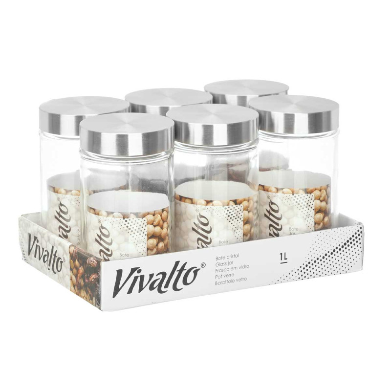 FRASCO VIDRO REDONDO 1L TAMPA AÃO