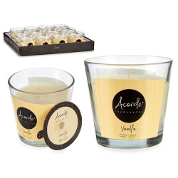 GLASS CANDLE VANILLA 28H