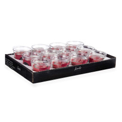 BOUGIE VERRE POMME ET CANELLE 28 H