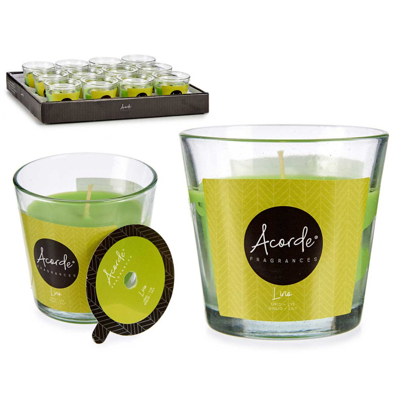 BOUGIE VERRE LILAS 28 H