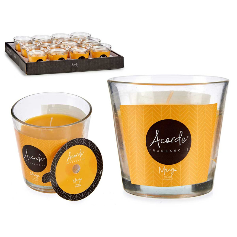 BOUGIE VERRE MANGUE 28 H
