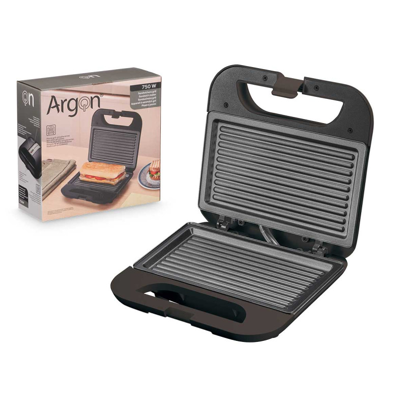PIASTRA GRILL NERA 750W