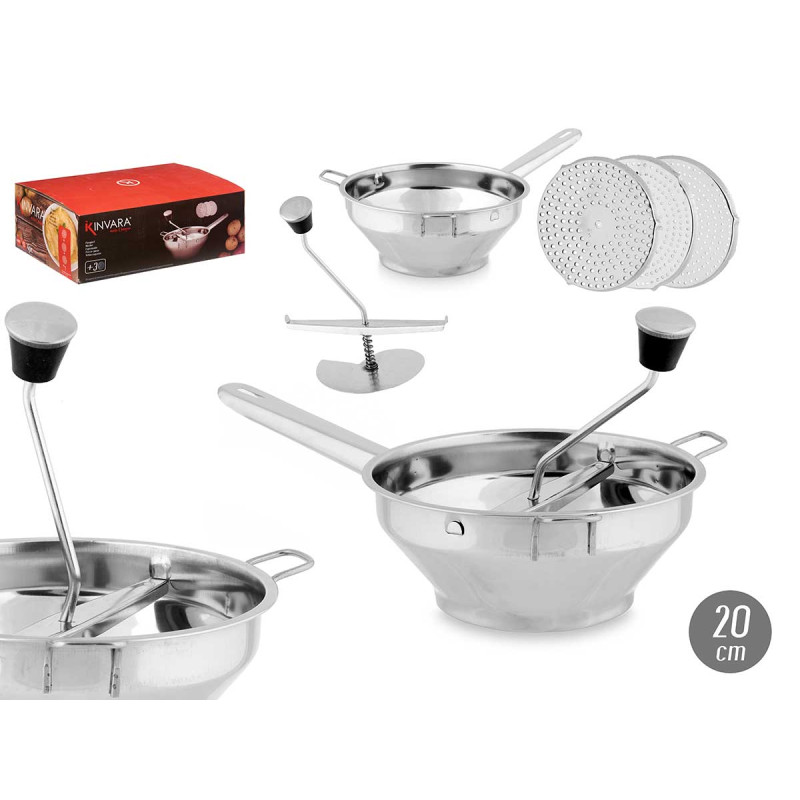 PASAPURE ACERO CON 3 DISCOS 20 CM