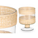 PORTACANDELA CALICE CILINDRICO PICC VETRO RATTAN