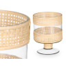 PORTACANDELA CALICE CILINDRICO PICC VETRO RATTAN