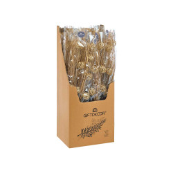 RAMO 3 BOLAS DOURADO METALICO