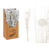 BOUQUET 3 BALLS WHITE METALIC
