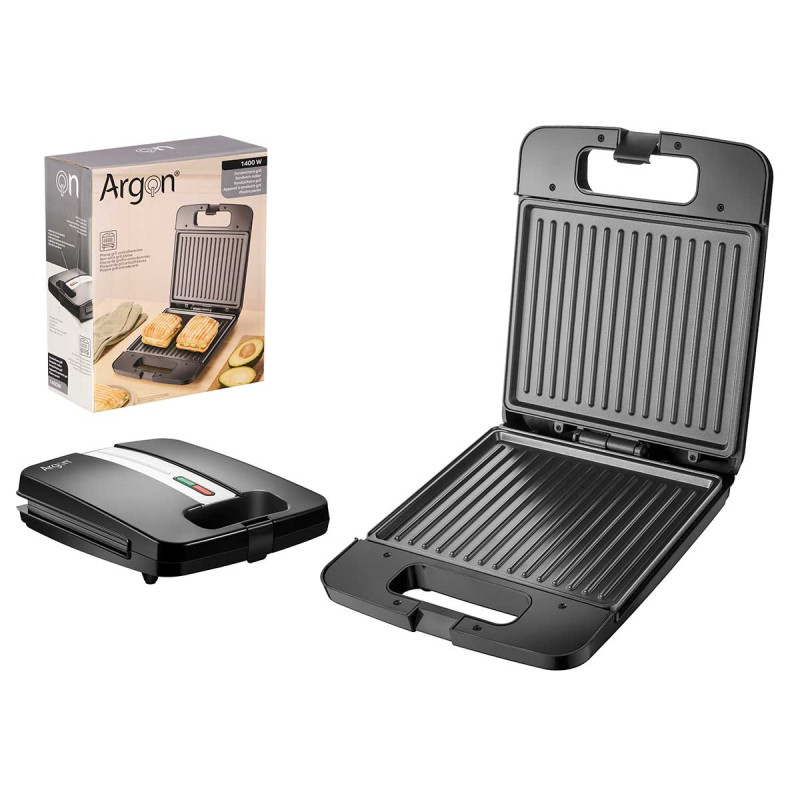 PIASTRA GRILL  NERA GRANDE 1400W