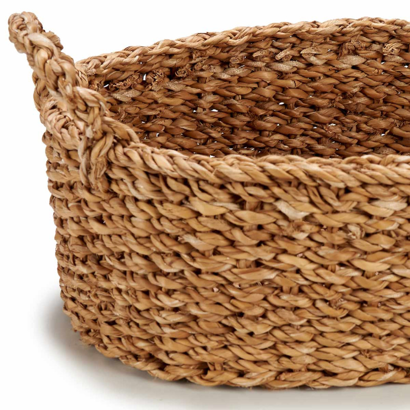 SET 3 OVAL BASKETS WITH HANDLE