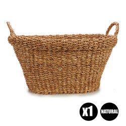 MED OVAL BASKET WITH HANDLE