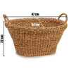 MED OVAL BASKET WITH HANDLE