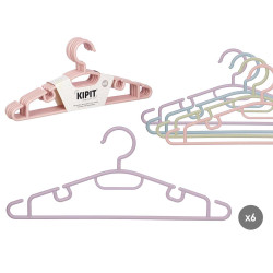 SET 6 PERCHAS SURT 4 COL PASTEL