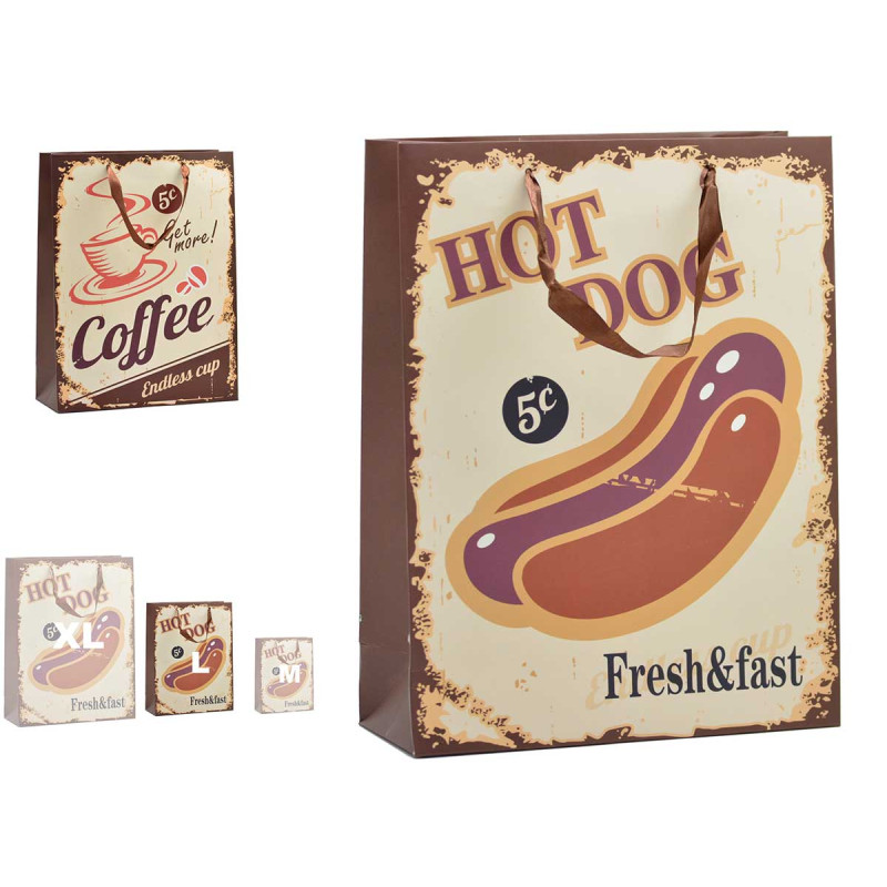 SACO PRENDA HOTDOG & COFFEE MED SORT 2