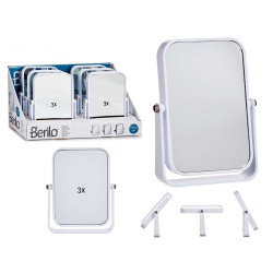 SPECCHIO PLASTICA QUADRATO BIANCO