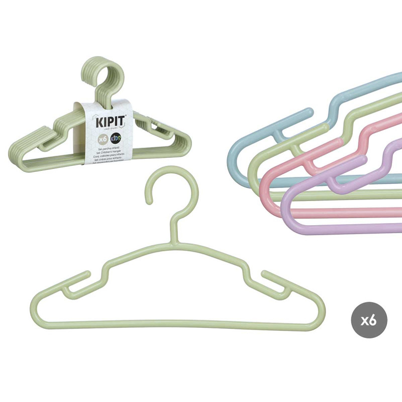CONJ 6 CABIDES INFANTIS SORT 4 CORES PASTEL