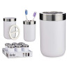 PORTE-BROSSE À DENTS ARGENT BLANC