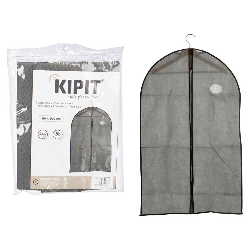 GREY SUIT BAG 60X100CM