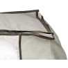 CAIXA GUARDA ROUPA CINZA 60X45X30CM