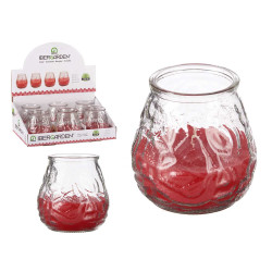 VELA GERANIO RELIEVE TRANSPARENTE