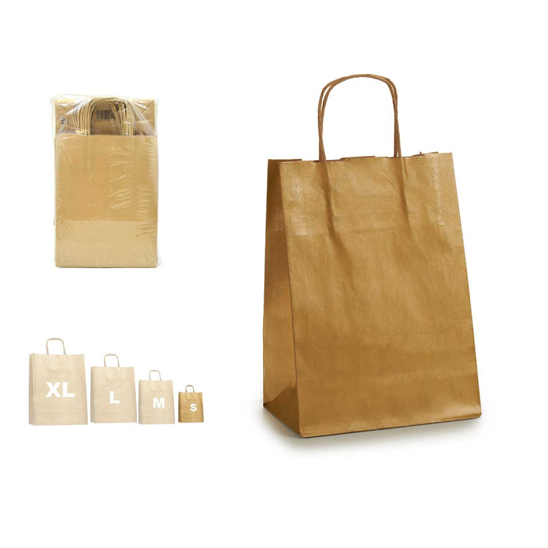 SACO PAPEL DOURADO KRAFT MINI