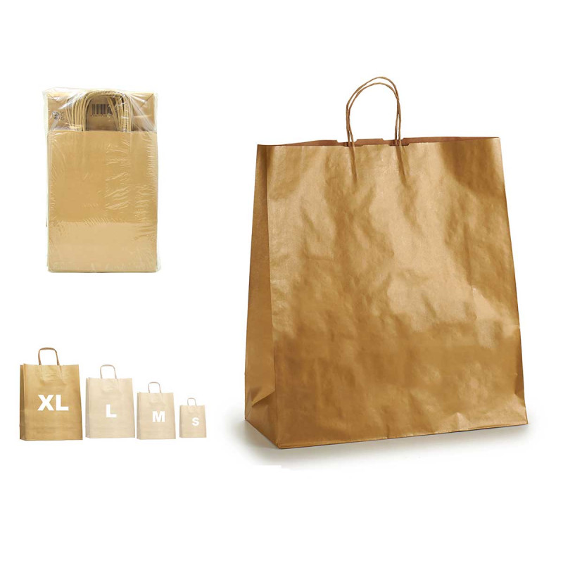 BORSA CARTA ORO KRAFT GRANDE