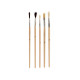 SET 5 PINCELES PUNTA PLANA
