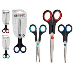 FORBICI UFFICIO ANELLI 3 COL ASS