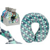 MEMORY FOAM TRAVEL PILLOW DECO MIX 4 COL