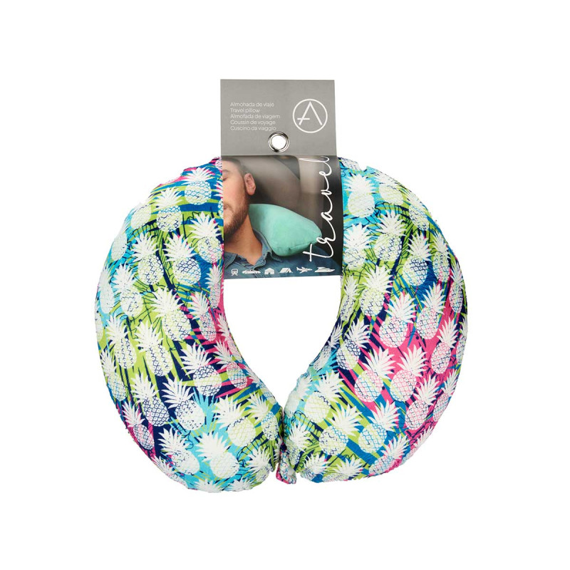 MEMORY FOAM TRAVEL PILLOW DECO MIX 4 COL