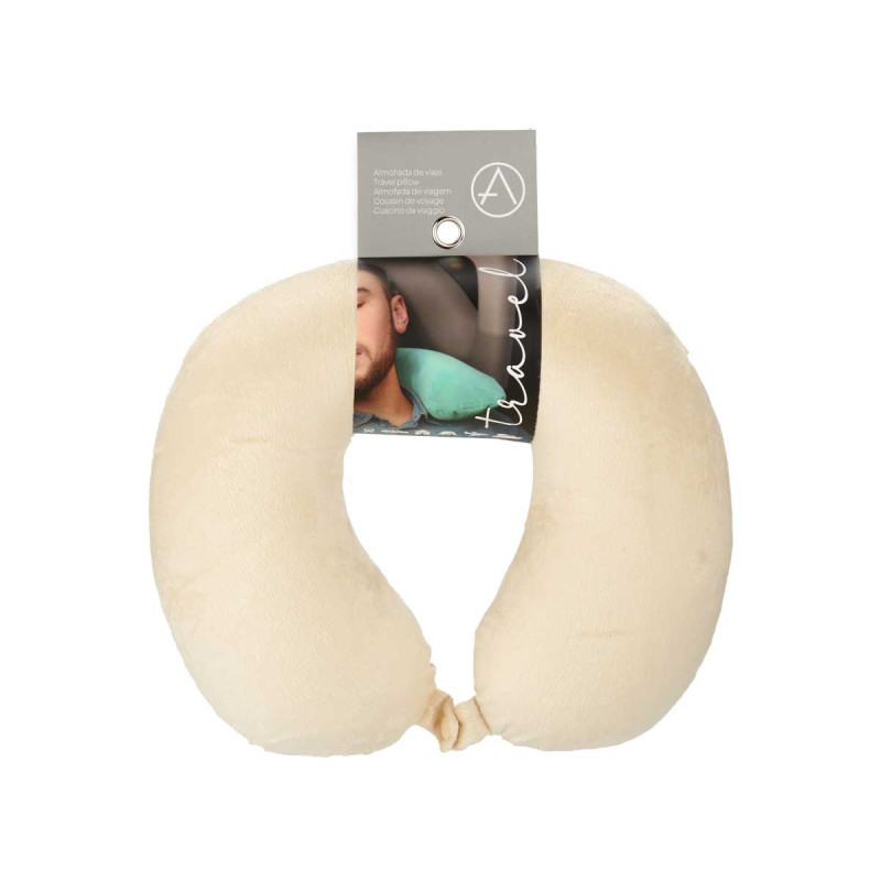 MEMORY FOAM TRAVEL PILLOW DARK COL MIX4