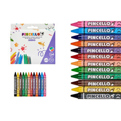 LAPIS CERA JUMBO 12 PÇS