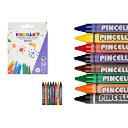 LAPIS CERA JUMBO 8 PÇS
