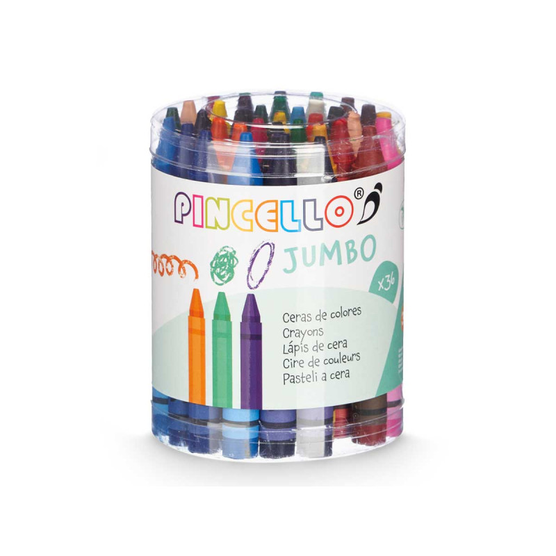 36PCS JUMBO CRAYON POT