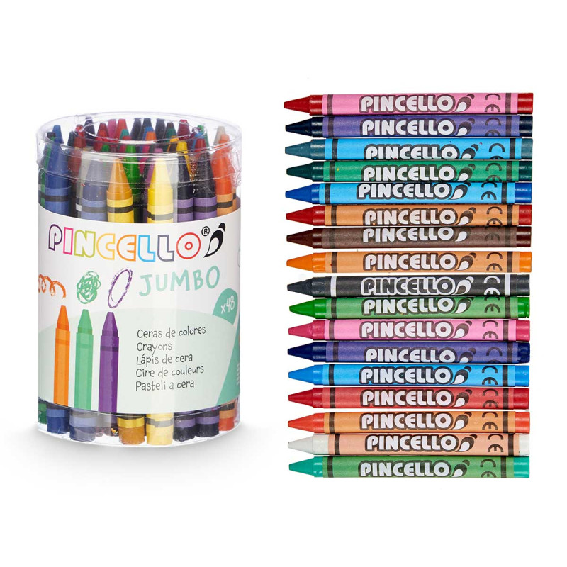 48 PCS SET PLASTIC CRAYON POT