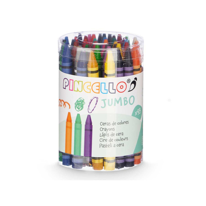 48 PCS SET PLASTIC CRAYON POT