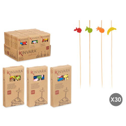 SET 30 BROCHETAS COMIDA SURT 3 MOD