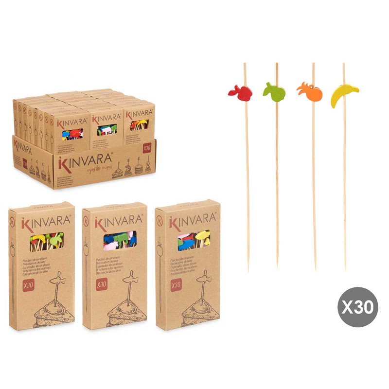 SET 30 BROCHETAS COMIDA SURT 3 MOD