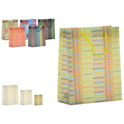 BORSA PLASTICA PICC RIGHE 6 MOD ASSORTIT