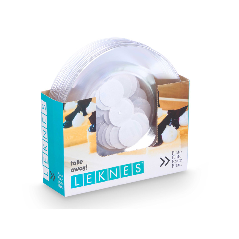 ASSIETTE ROND PETIT TRANSPARENT 20,5CM DIAM